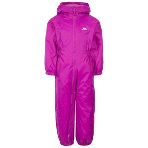 Trespass Little Kids Unisex Dripdrop Padded Waterproof Rain Suit / Purple Orchid